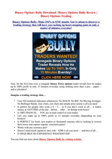 How does binary options magnet work
