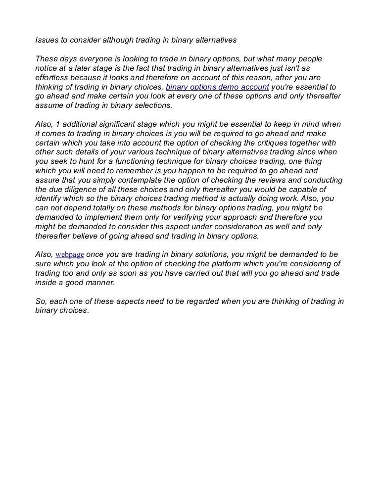 7 Binary Options – Signals