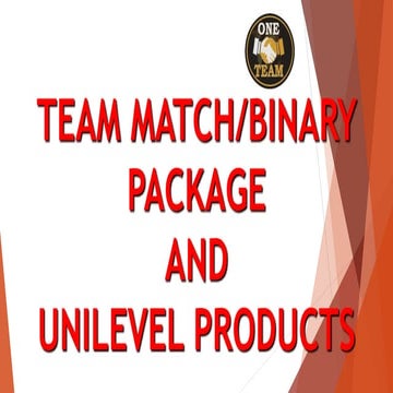 Binary Package and Unilevel Products