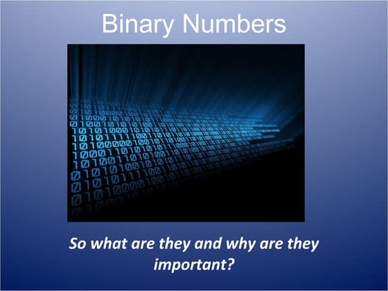 BINARY NUMBER SYSTEM | PPT