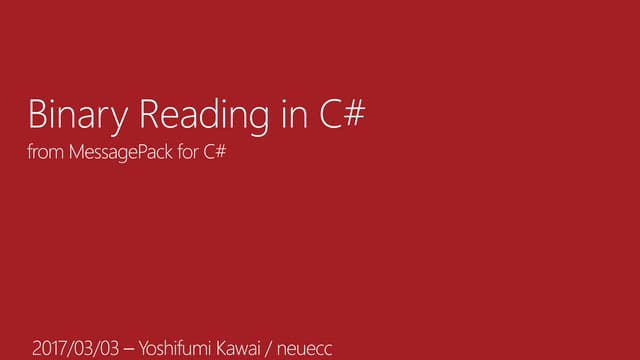 Binary Reading in C#
