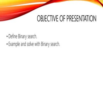 Binary search in data structure | PPT