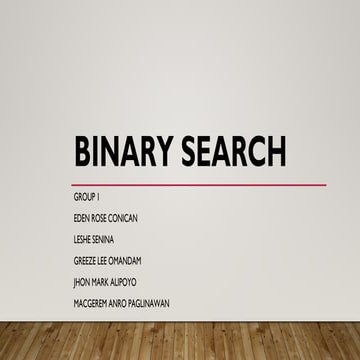 BINARY SEARCH - A - DATA STRUCTURE AND ALGORITHM.pdf