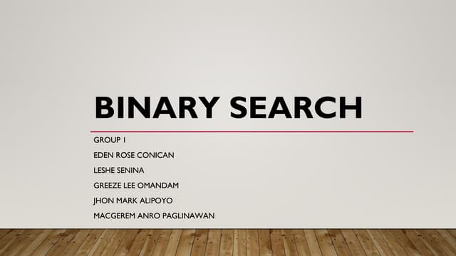 BINARY SEARCH - A - DATA STRUCTURE AND ALGORITHM.pdf