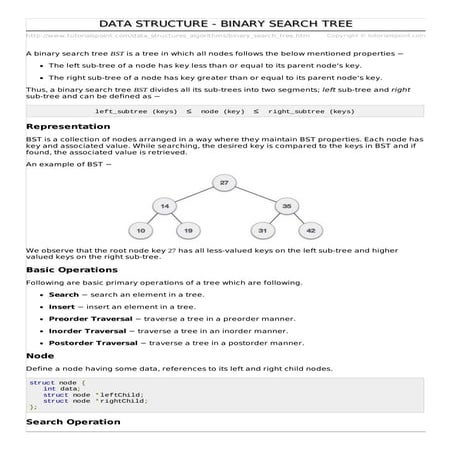 Binary search tree | PDF