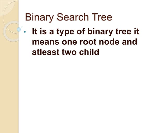 Binary Search Tree.pptxA binary search i | PPT