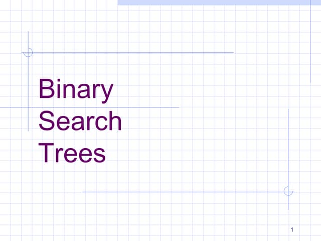 Binary search trees
