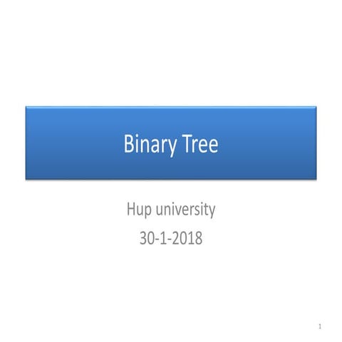 Binary tree | PPT