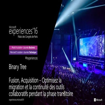  Fusion, Acquisition - Optimisez la migration et la continuité des outils col...