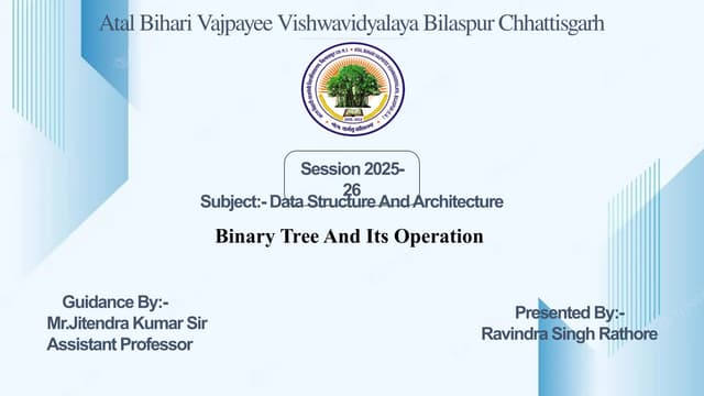 BINARY TREE data structure and algorithm-1.pptx