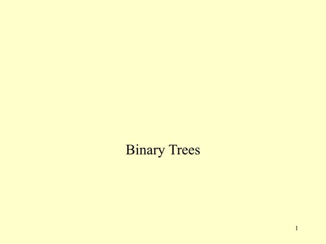 Binary trees