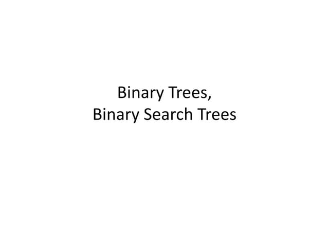 Binary trees1 | PPT