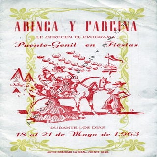 PROGRAMA FERIA DE MAYO 1963