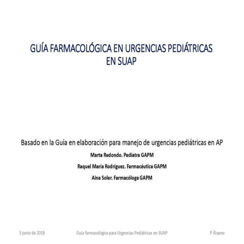 Guía farmacológica pediatría