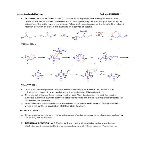 Organic Chemistry Name Reaction with mechanisms 140