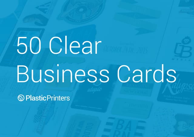 50 Clear Business Cards You Have to...