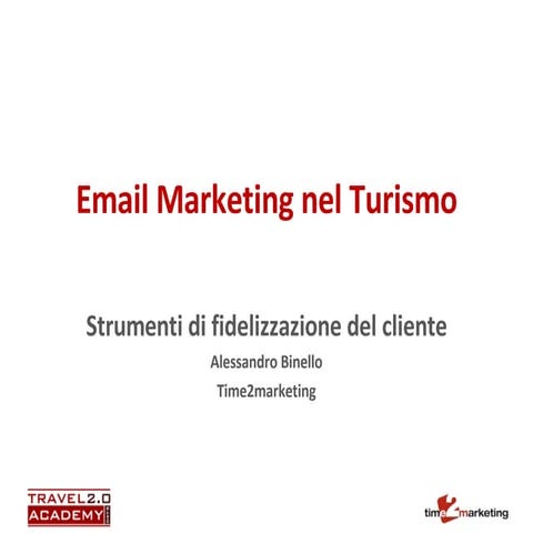 Email marketing per il turismo