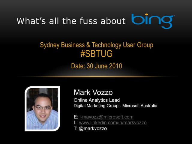 What's The Fuss About Bing