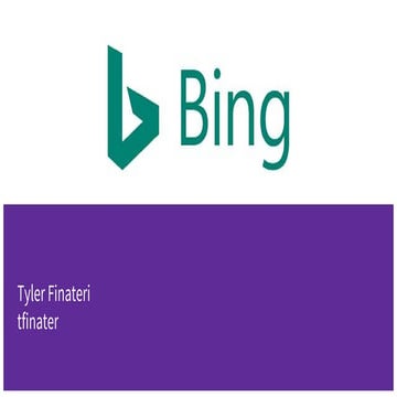 Bing Company Report tfinater