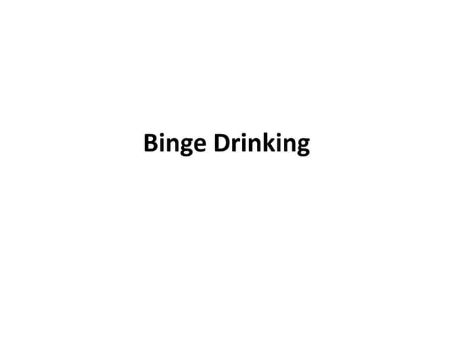 Binge drinking information