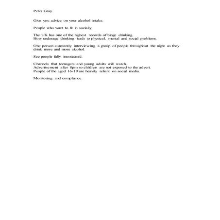 Binge drinking notes | DOCX