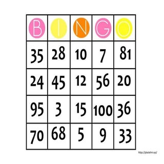 Bingo αριθμών