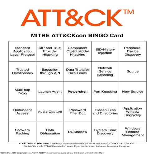 ATT&CK BINGO