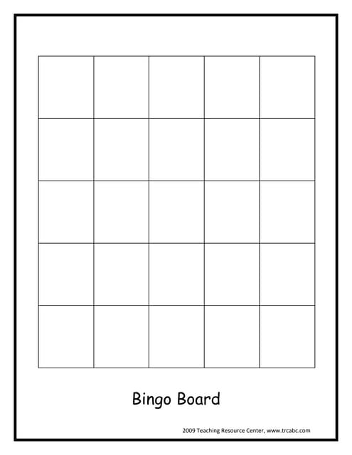 Bingo Board
