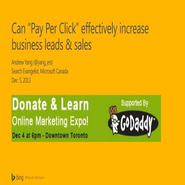 Bing Ads - Can ‘Pay Per Click’ effectively increase business leads & sales?