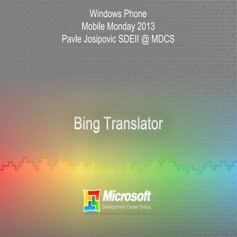Bing translator