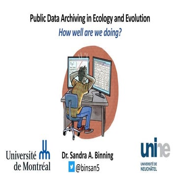 Public Data Archiving in Ecology and Evolution: How well are we doing?