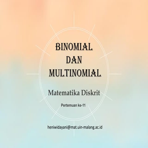 Binomial dan Multinomial