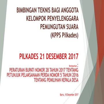 Tata Cara Pemilihan Kepala Desa