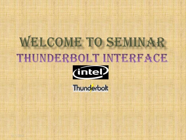 thunderbolt interface