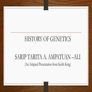 History of genetics | PPTX