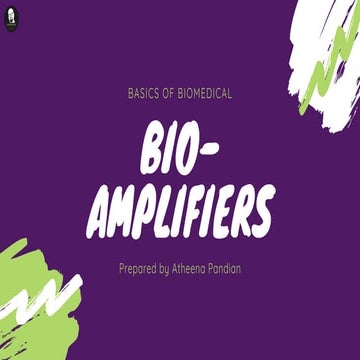 Bio amplifiers - basics