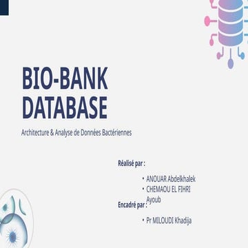 Design and Implementation of a Relational Database for Microbiological ...
