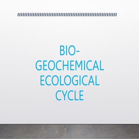 BIOGEOCHEMICAL ECOLOGICAL CYCLE2.pptx