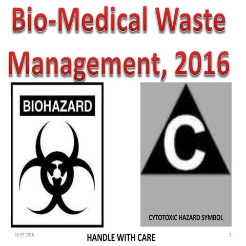 Bio medical waste Management 2016
