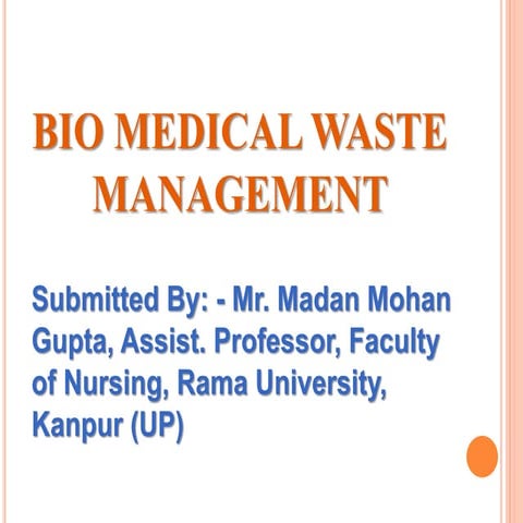 Bio medical waste