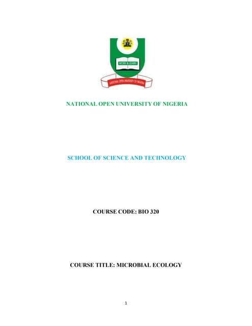 Microbial Ecology