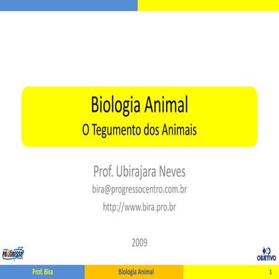 O Tegumento dos Animais