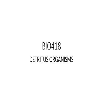 The Role of Micro-Organisms in the Decomposition of Organic Matter and ...