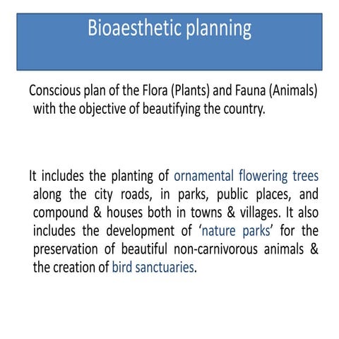 Bioaesthetic planning