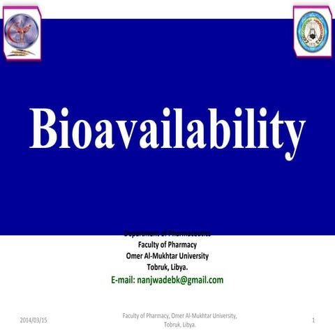 Bioavailability