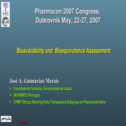 Bioavailability and bioequivalence – problems and pitfalls