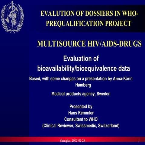 bioavailability and bioequivalence Details
