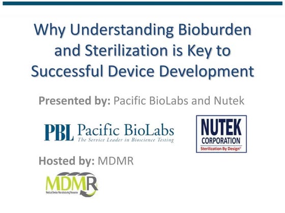 Bioburden Testing | PPTX | Biotech and Biomedical Industry | Industries
