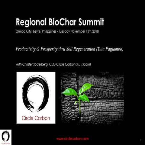 Biochar Summit Ormoc City, Leyte, Philippines (in November 2018)
