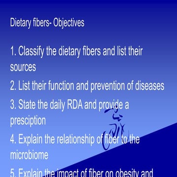 Dietary fiber | PPTX